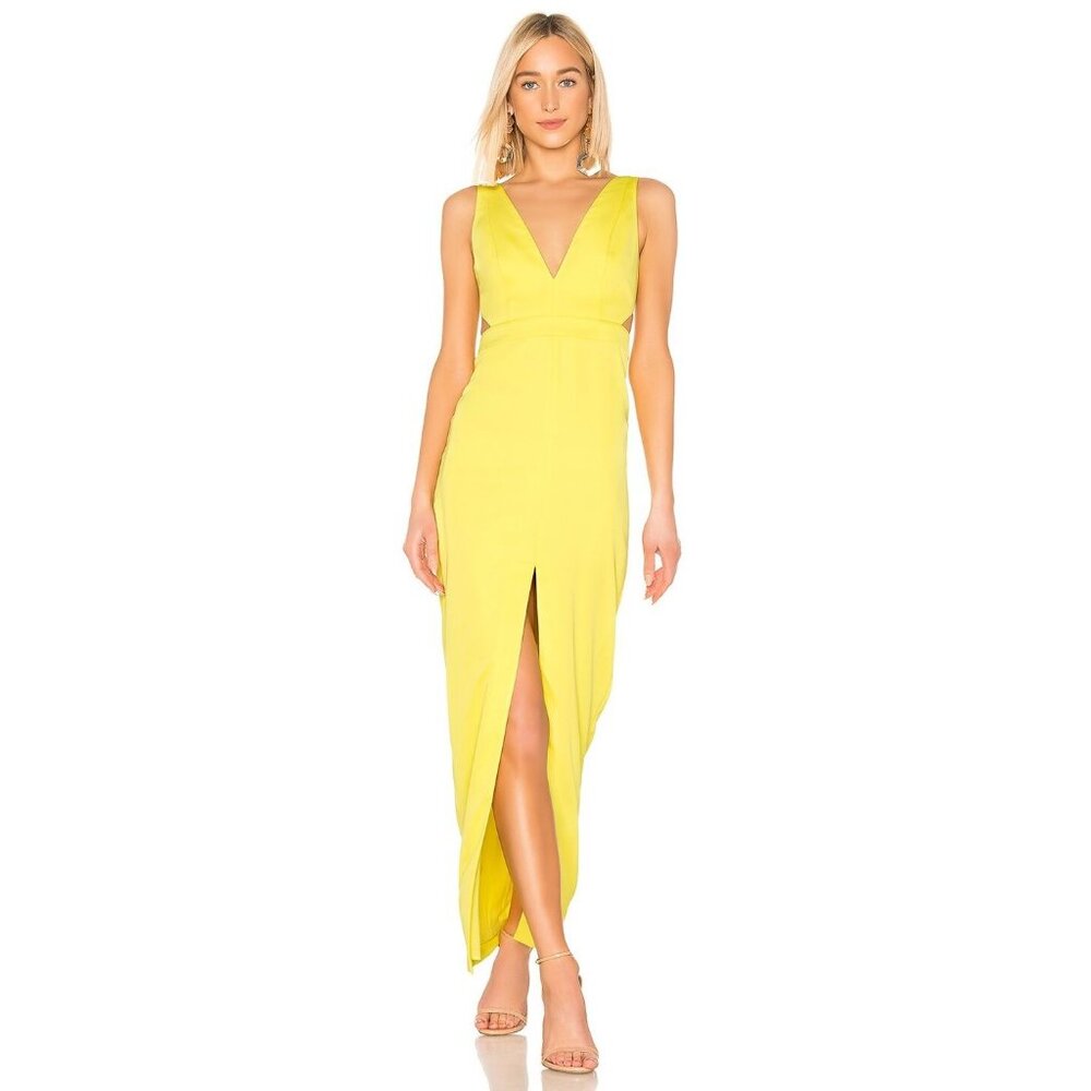 NBD NWT Greta Gown in Yellow size XS Revolve